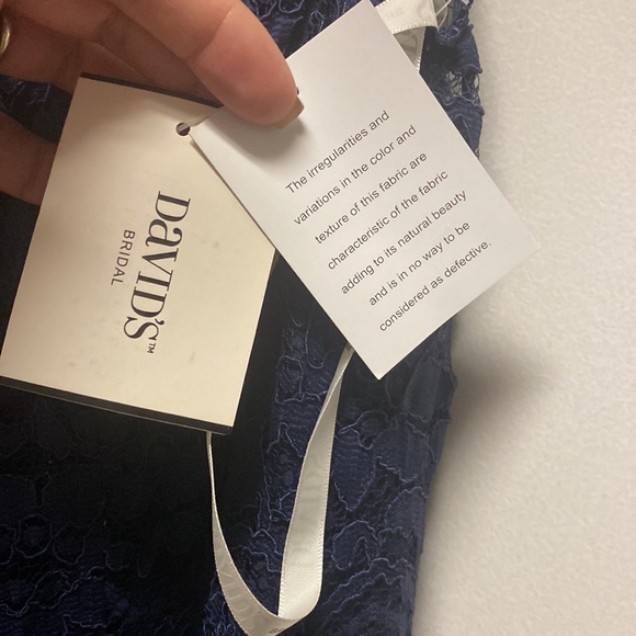 David’s Bridal Long Lace Mesh Dress NWT - Picture 6 of 9